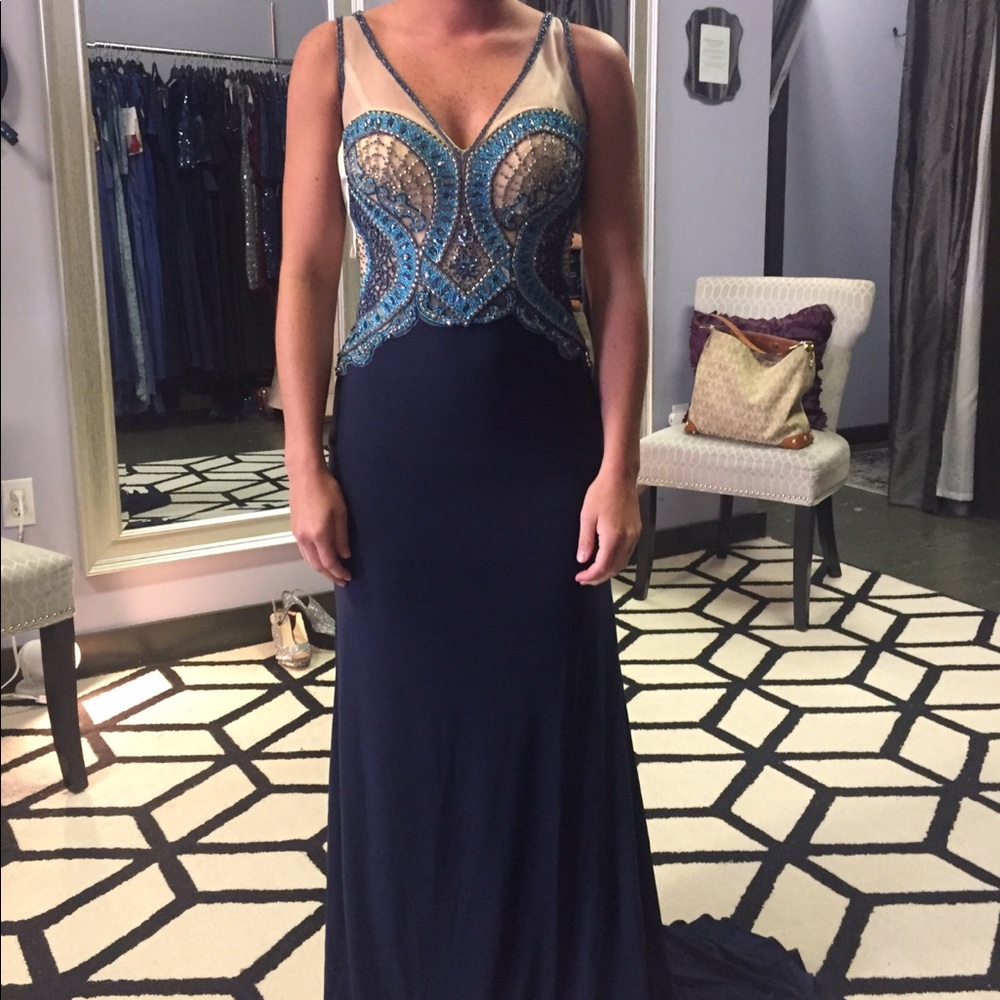Blue Prom dress